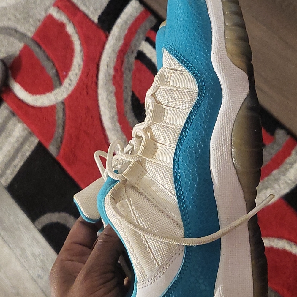 Aqua Jordan Snakeskin